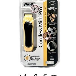 WAHL Cordless Mini Pro Compact TOUCH-UP Hair Beard Precision Trimmer #3023999